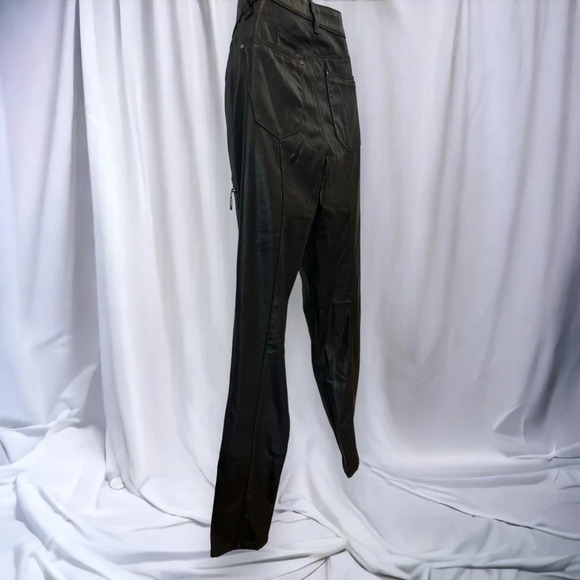 White House black market coated black moto skinny jean size 6 - Picture 8 of 10